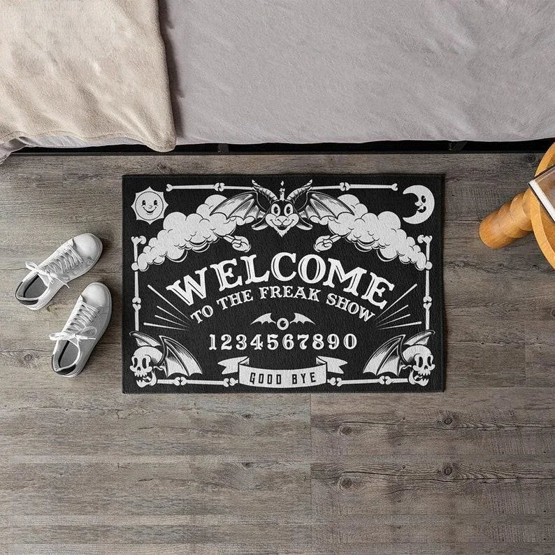 Halloween Gothic Ouija Board Welcome Door Mat