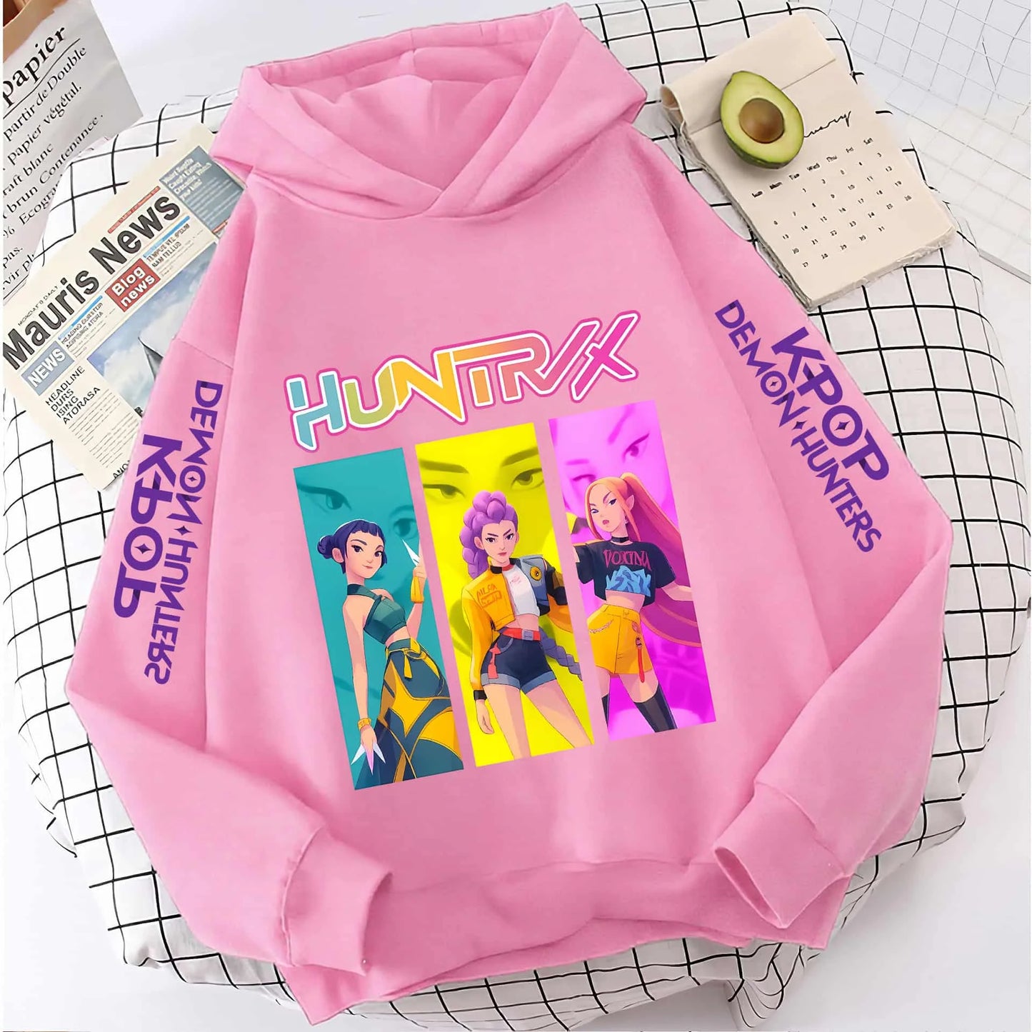 KPop Demon Hunters Sweatshirt Hoodie Tops Huntix Clothes Merch Gifts