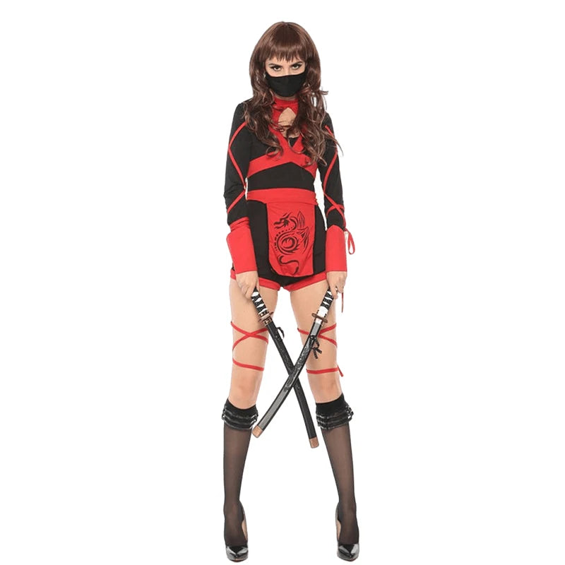 Sexy Ninja Costume Anime Dragon Samurai Warrior