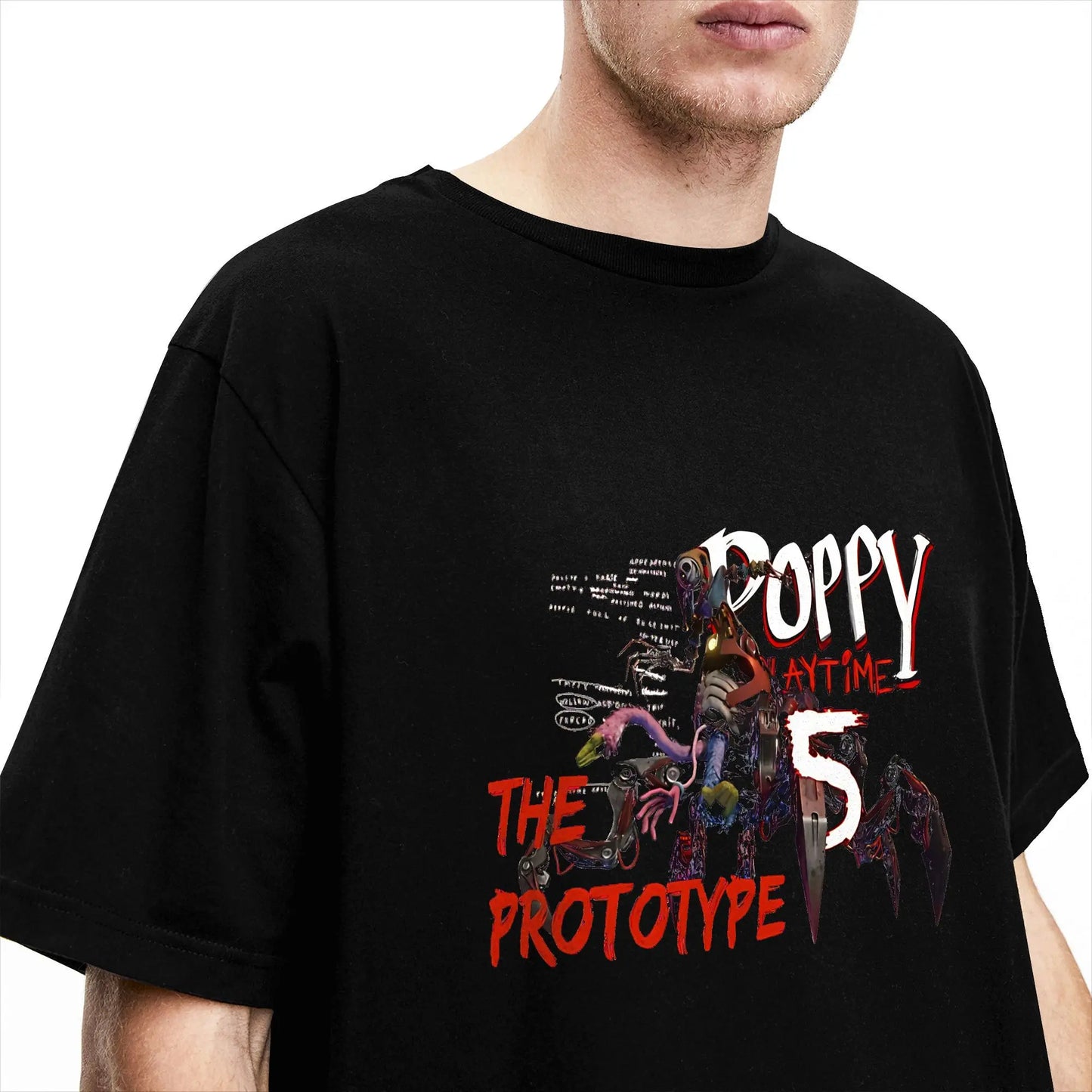 Poppy Playtime Chapter 5 Prototype TShirt Tops Adult Teen T-shirt Gamer Clothes