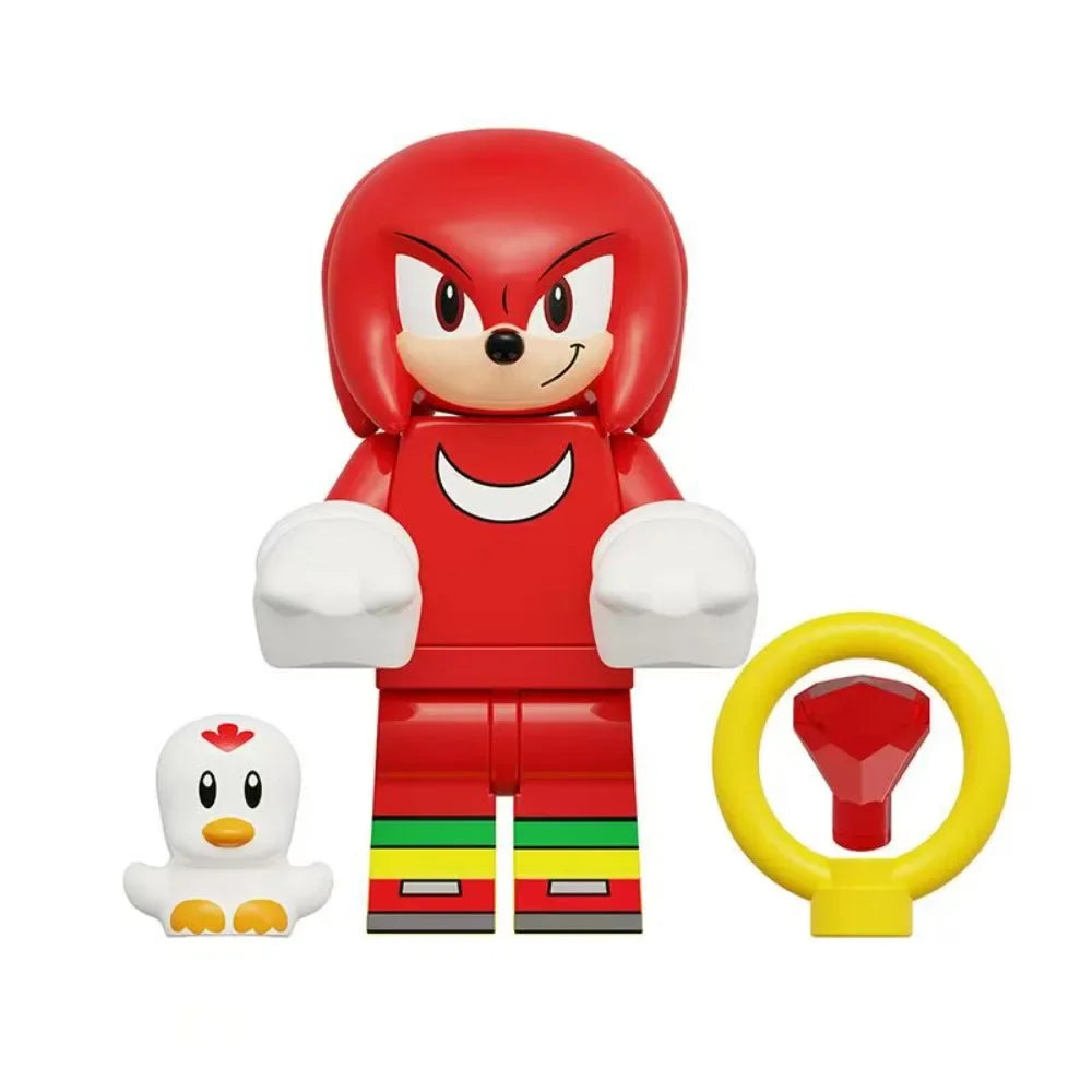 Sonic The Hedgehog Lego Building Blocks Knuckles Toys Gifts
