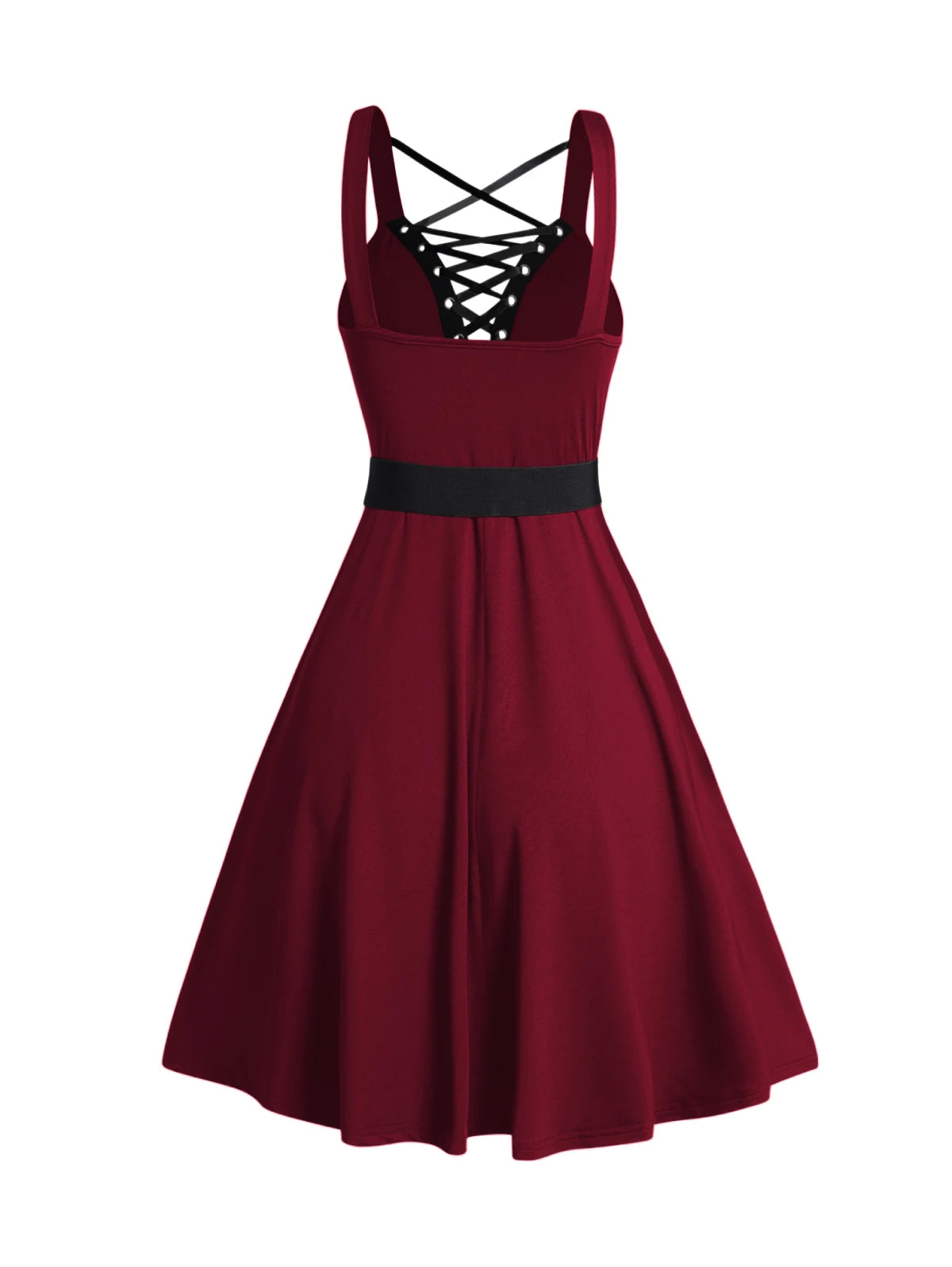 Sexy Purple Vintage Gothic Swing Dress 1950's