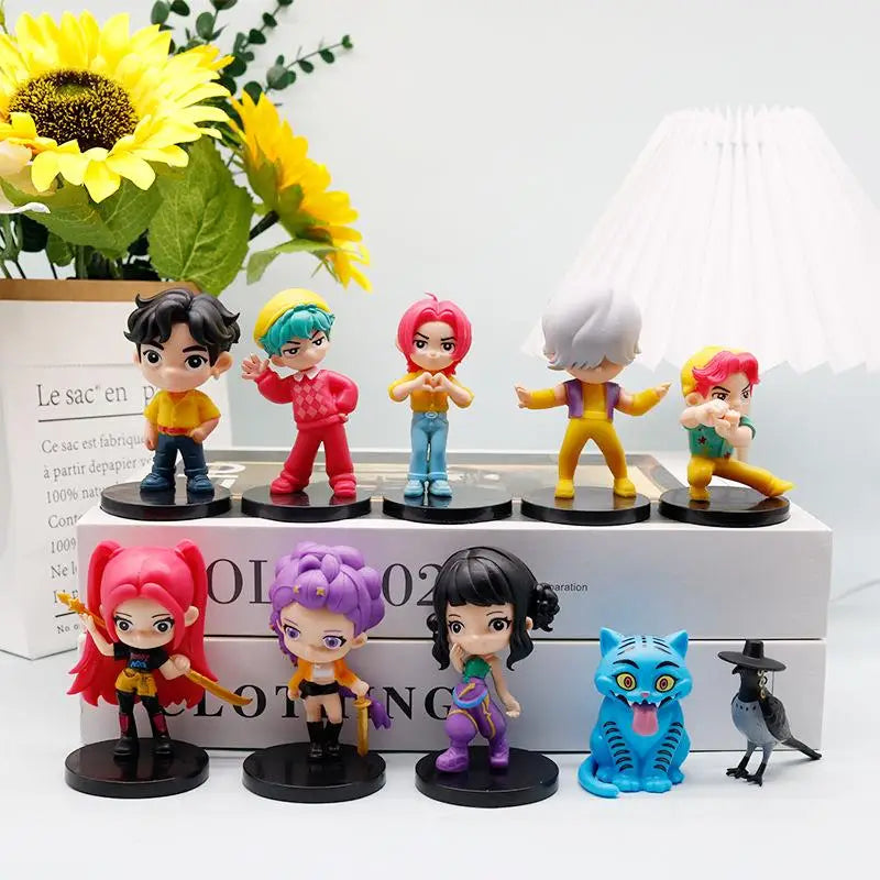 KPop Demon Hunters Toy Doll Huntrix Saja Boys K-pop Figures Model Toys Statue Gifts