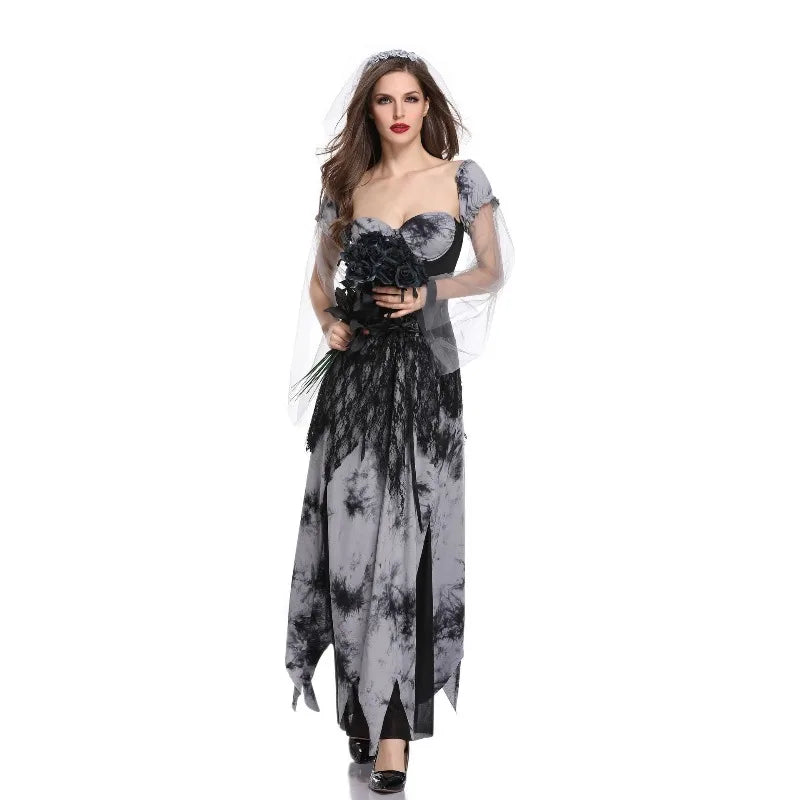 Ghost Ghost Dead Bride Halloween Fancy Dress Costume