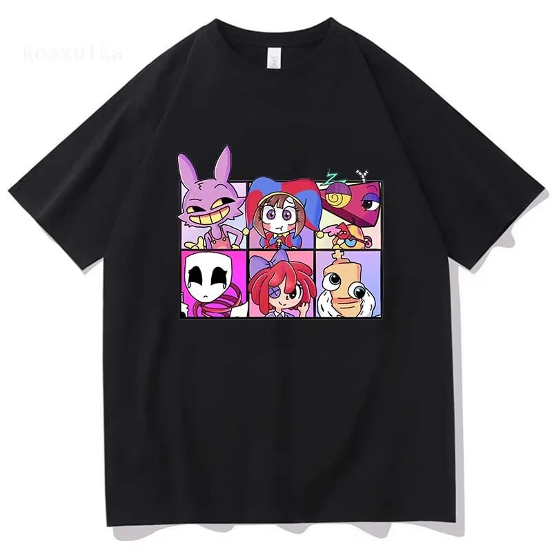 THE AMAZING DIGITAL CIRCUS Print T-Shirt Men Women TADC Clothes Pomni Jax Kinger