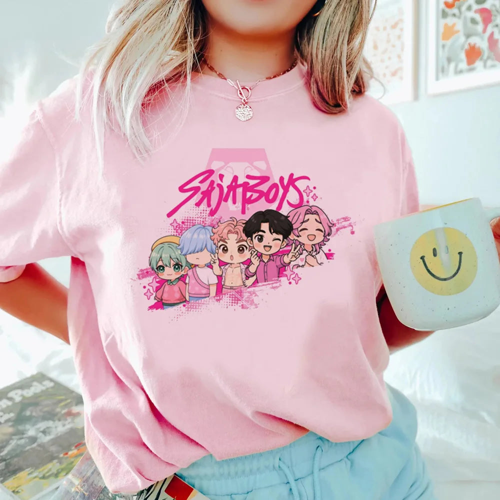 Saja Boys T shirt Boys Girls Short Sleeve T-shirt Tops Kpop Demon Hunters Clothes