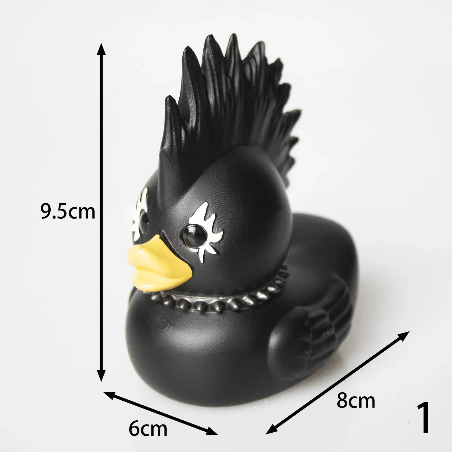 Gothic Rock Duckies Desktop Decoration Punk Bathroom Rubber Duck