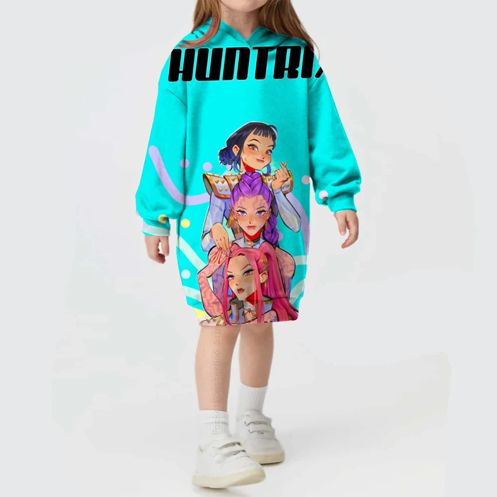 KPop Demon Hunters Huntrix Dress Long Jumper Sweater K-pop clothes