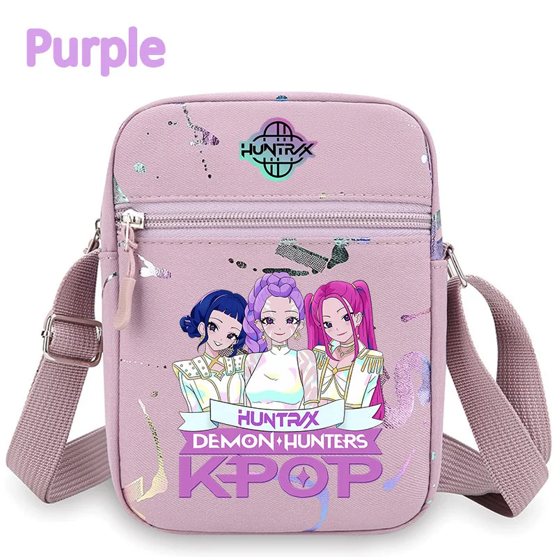 Kpop Demon Hunters Crossbody Bag HUNTRIX Backpack Rumi Pouch Bag