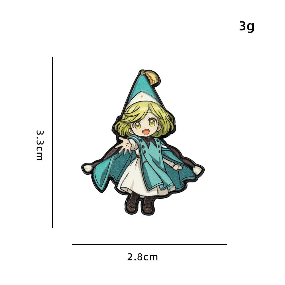 Witch Hat Atelier Enamel Pin Badges Anime Cosplay Coco Agott Tetia Richeh Qifrey Olruggio Pins Cute Brooches Friends Gifts