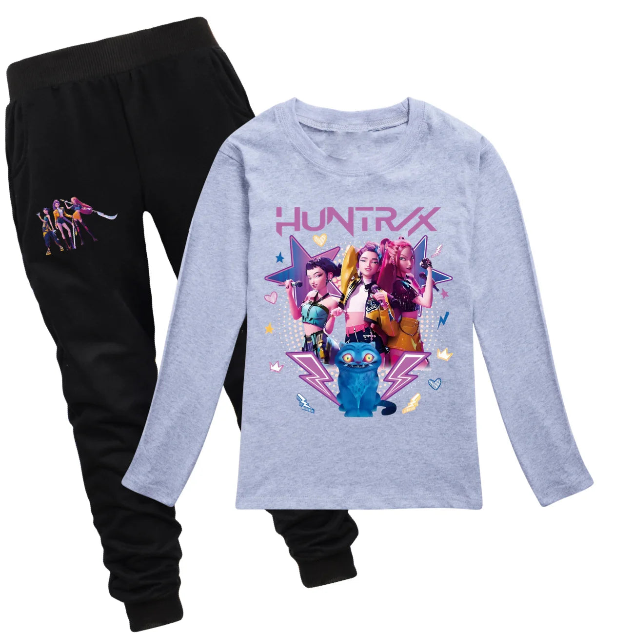 KPop Demon Hunters Huntrix Top T Shirt Kids T-shirt Rumi Clothes Mira Zoey Long Sleeved