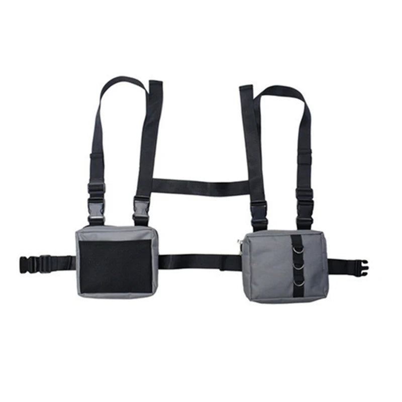 Punk Chest Bag Tactical Waist Pack Unisex Outdoor Vest Bag Harness Utility Pouch