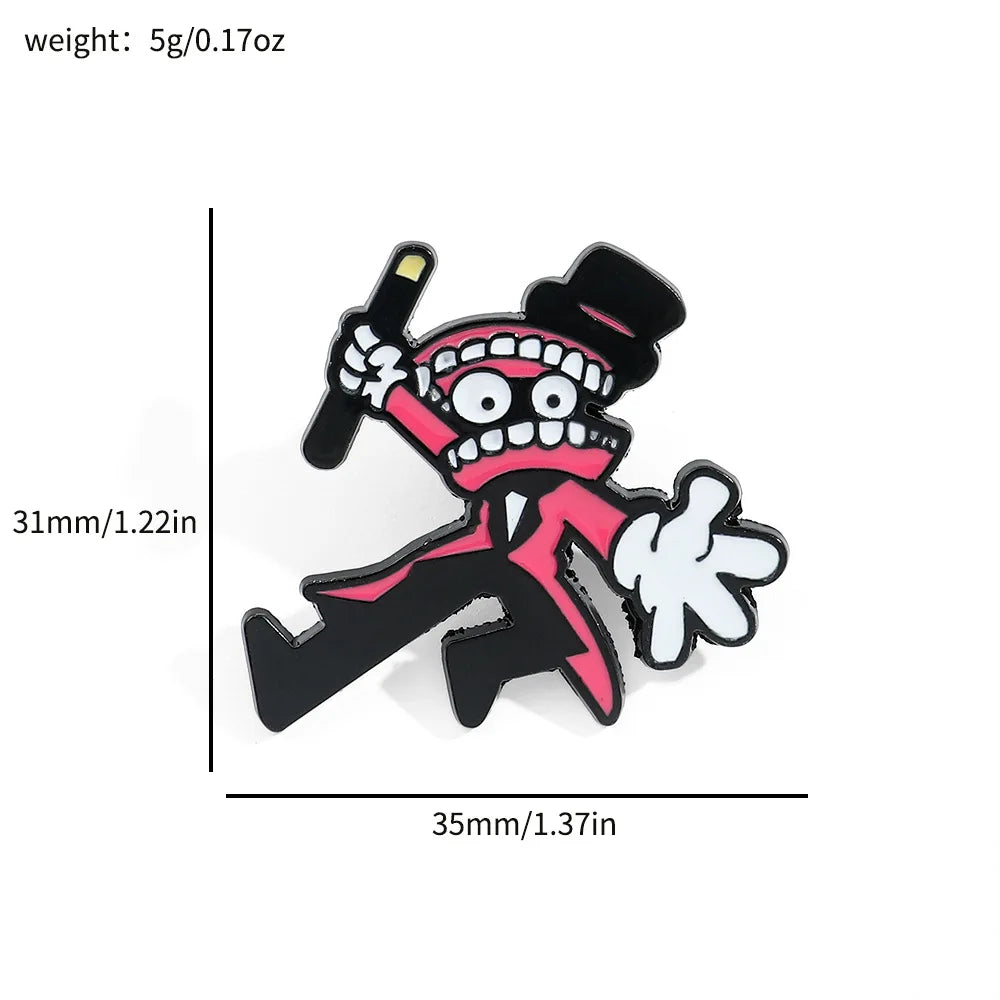 The Amazing Digital Circus Enamel Lapel Pin Badge Brooch TADC Pomni Jax Ragatha Accessories Jewellery
