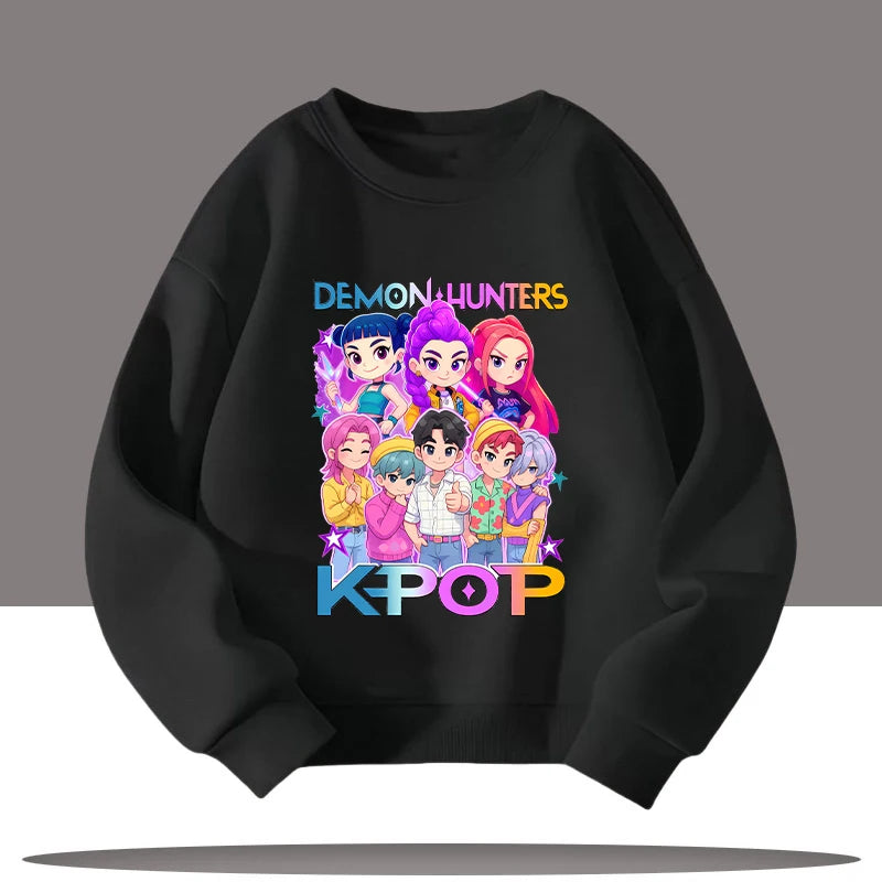 Kpop Demon Hunters 3-12 Year Old Jumper Top Sweater Sweatshirt Rumi Saja Boys K-pop