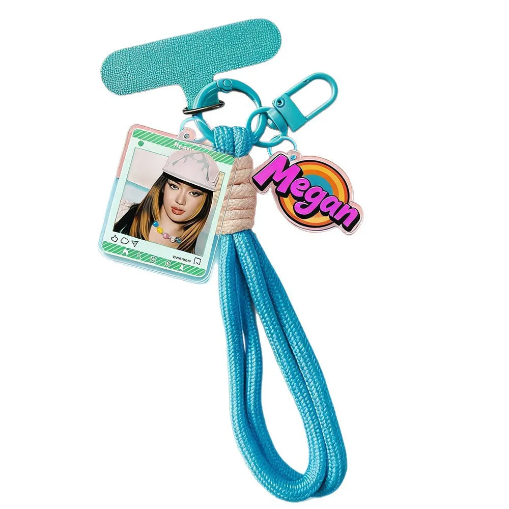 Katseye Keychain Kpop Phone Lanyard Strap Accessory Bag Girl Group Lana Megan Sophia