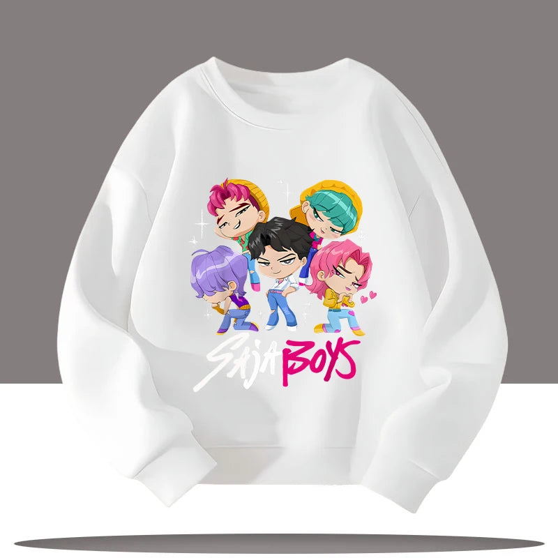 Kpop Demon Hunters 3-12 Year Old Jumper Top Sweater Sweatshirt Rumi Saja Boys K-pop