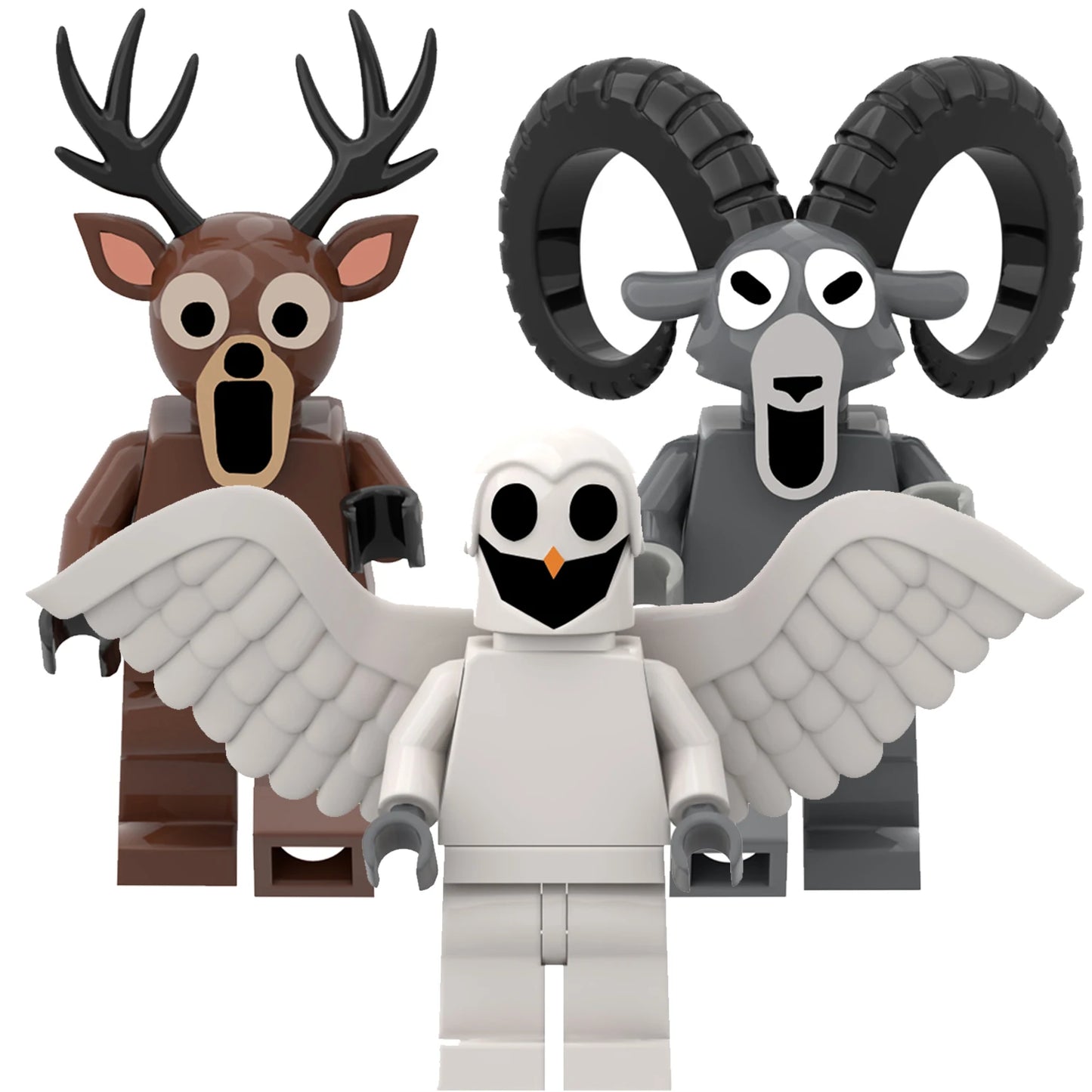 99 Nights In The Forest Deer Building Blocks Lego Figures Toys Owl Elk