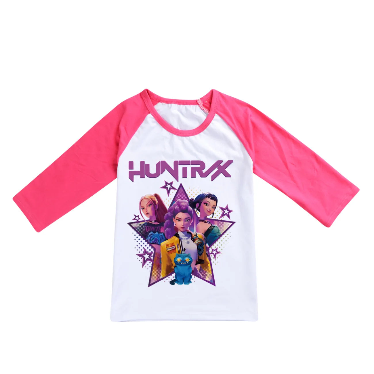KPop Demon Hunters Top Huntrix Long Sleeved T-Shirt Kids Clothes Rumi