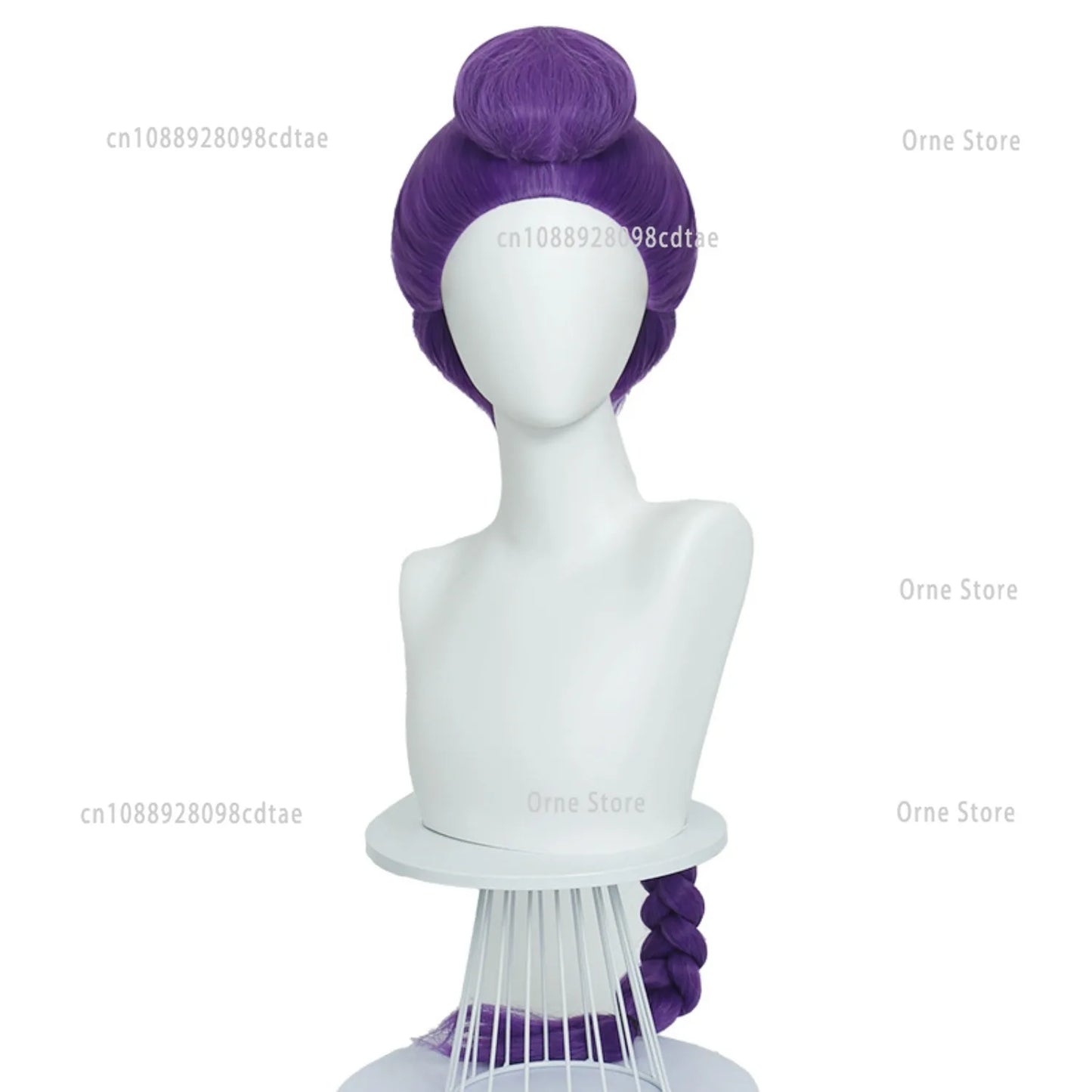 Demon Hunter Kpop Role Play Rumi Wig Huntrix Cosplay Fancy Dress Costume Purple Braid