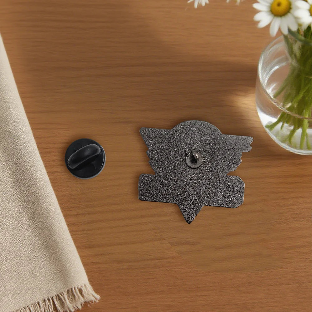 Glitch Productions Logo Animation Studio Murder Drones Badge Lapel Pin Enamel Digital Circus