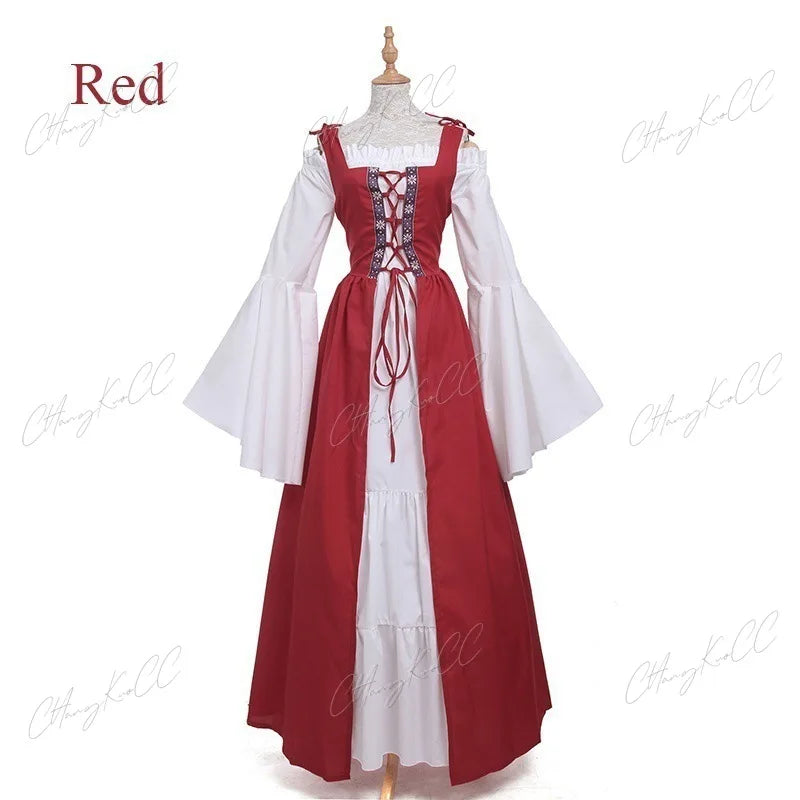 Pagan Medieval Renaissance Historical Cosplay Long Dress