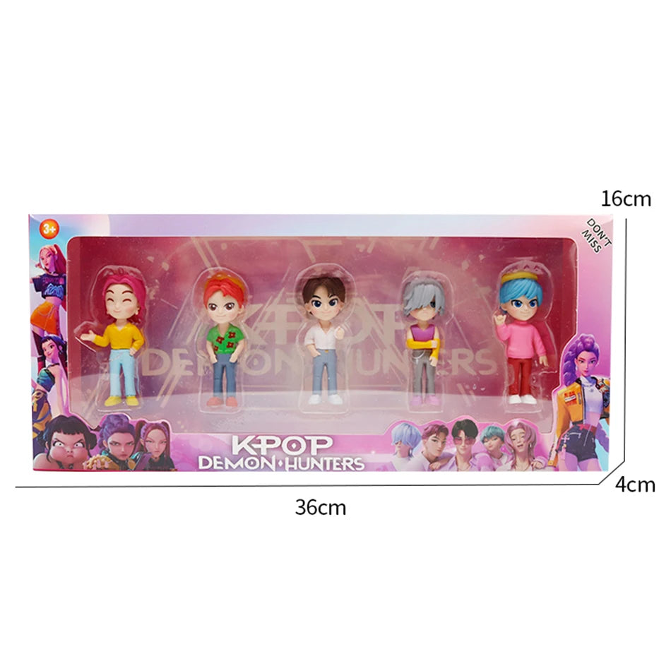 Kpop Demon Hunters Rumi Zoe Mira Figures Huntrix Toys Saja Boys Dolls K-pop