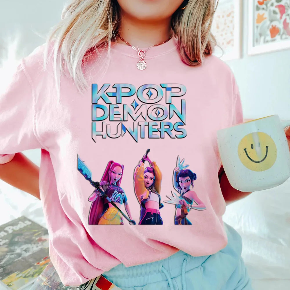 Saja Boys T shirt Boys Girls Short Sleeve T-shirt Tops Kpop Demon Hunters Clothes