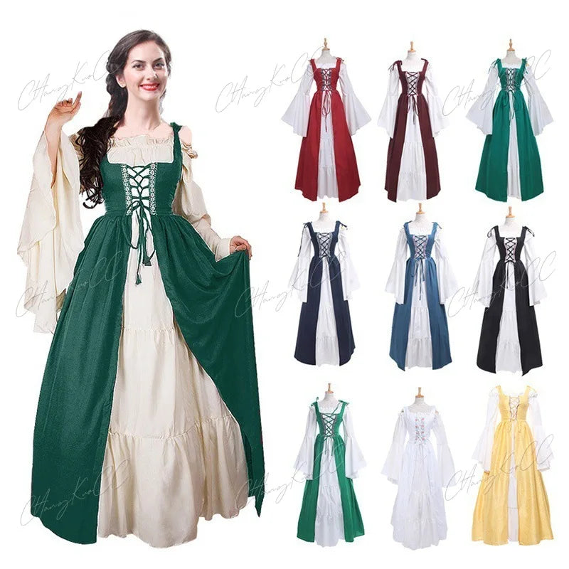 Pagan Medieval Renaissance Historical Cosplay Long Dress