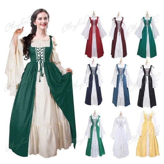 Pagan Medieval Renaissance Historical Cosplay Long Dress