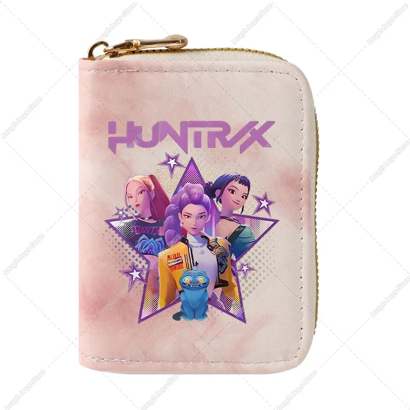 KPop Demon Hunters Fashion Wallets Huntrix Coin Money Cards Purse Rumi Mira Zoey Merch