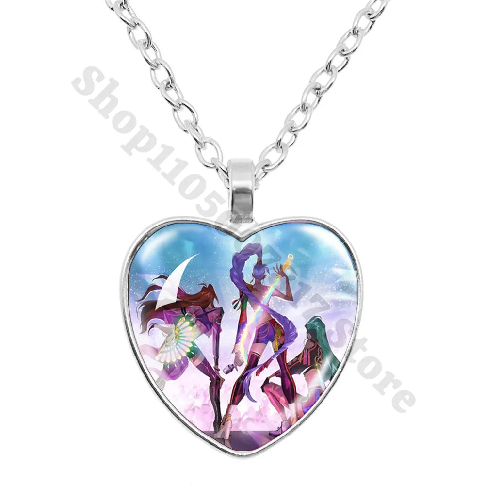 KPop Demon Hunters Kids Cute Necklace Pendant Children Fashion Jewellery Huntrix