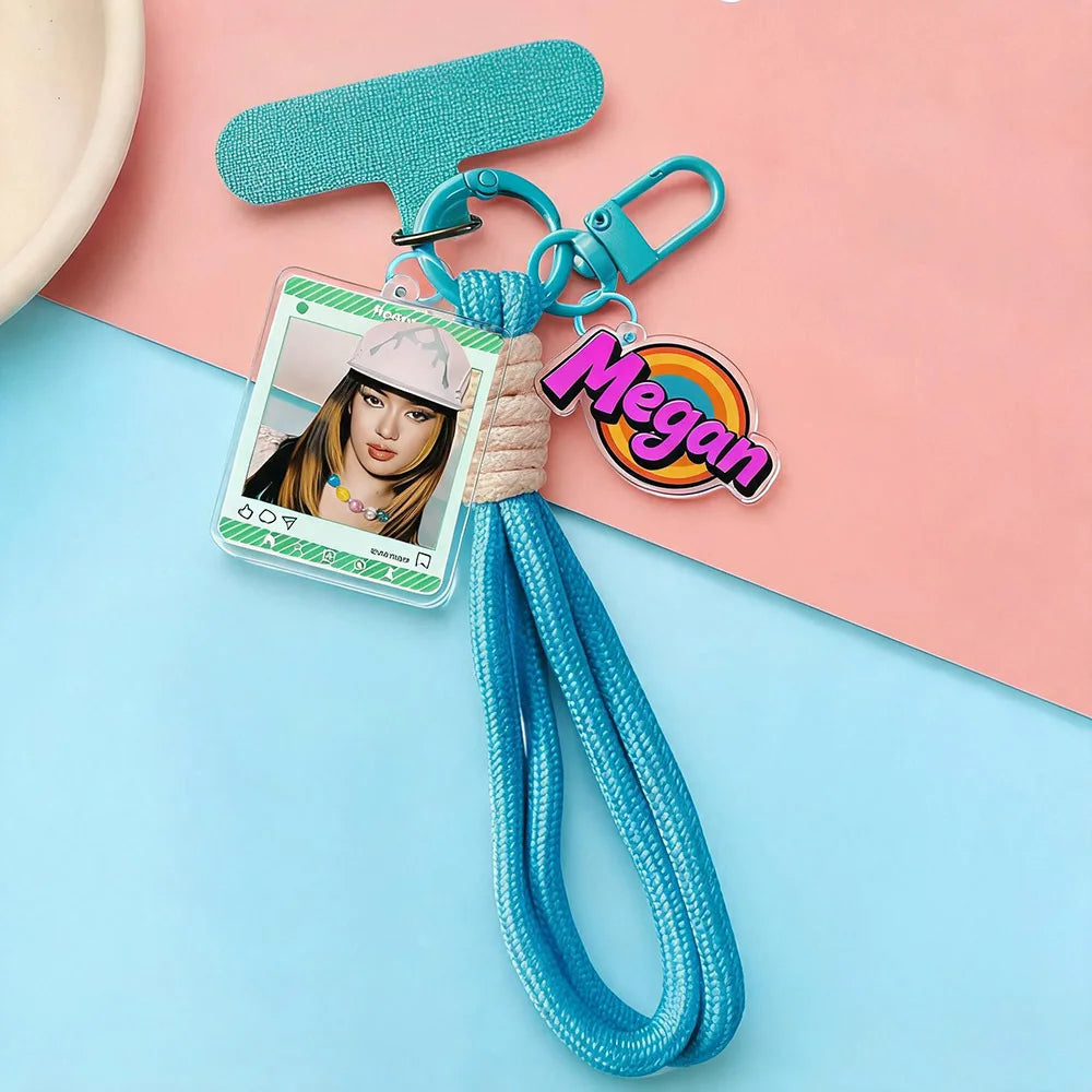 Katseye Keychain Kpop Phone Lanyard Strap Accessory Bag Girl Group Lana Megan Sophia