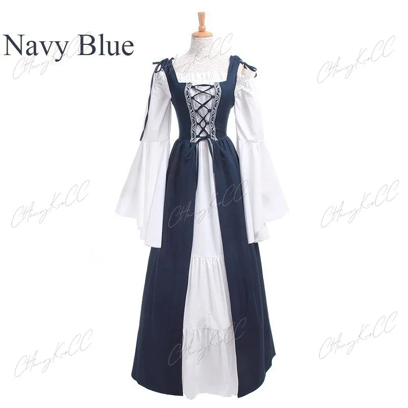 Pagan Medieval Renaissance Historical Cosplay Long Dress