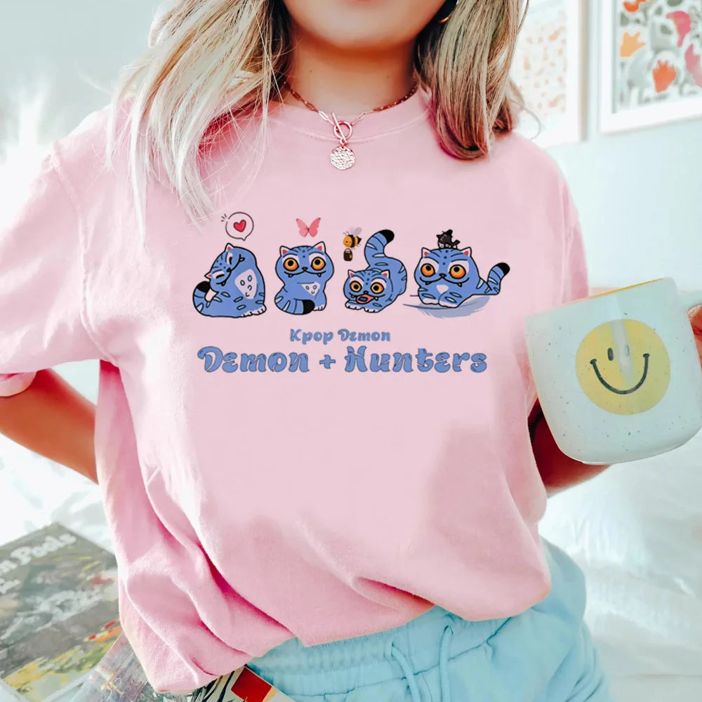 Saja Boys T shirt Boys Girls Short Sleeve T-shirt Tops Kpop Demon Hunters Clothes