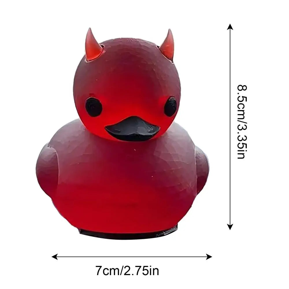 Devil Duck Gothic Punk Collectible Ducks Satan Duck Ornament