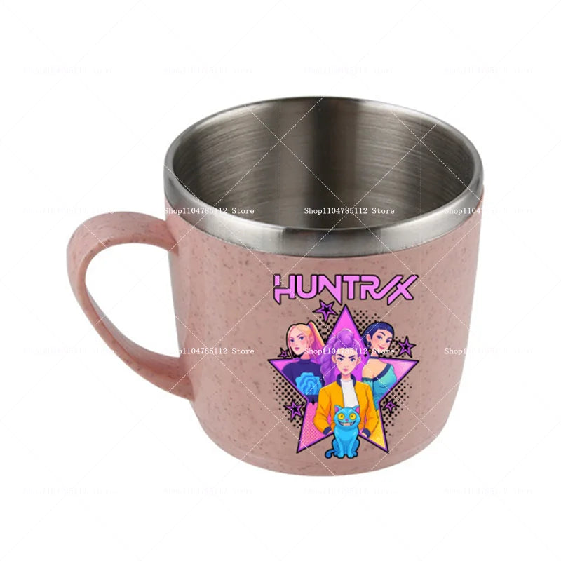 KPop Demon Hunters Stainless Steel Camping Cup Water Bottle Mug Merch Gifts K-Pop