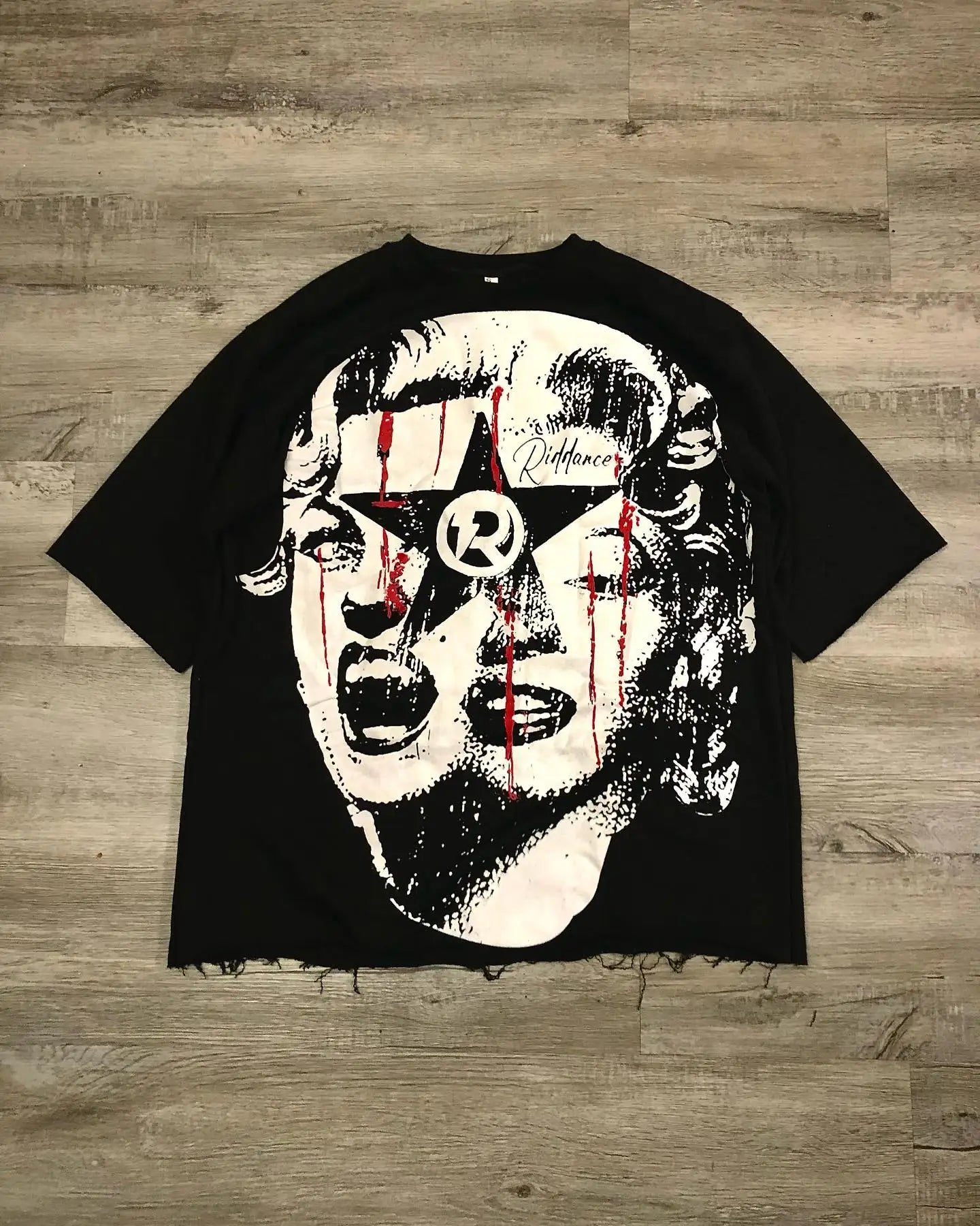 Gothic Punk Horror Print Oversized Unisex TShirt