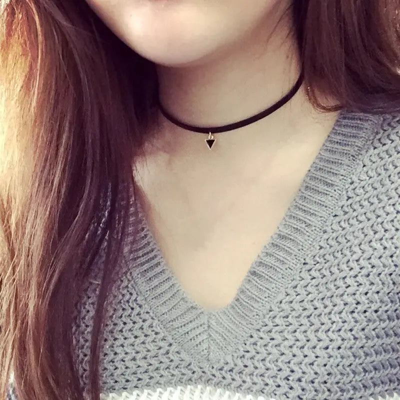 Goth Black Velvet Choker Necklaces Gothic Accessories