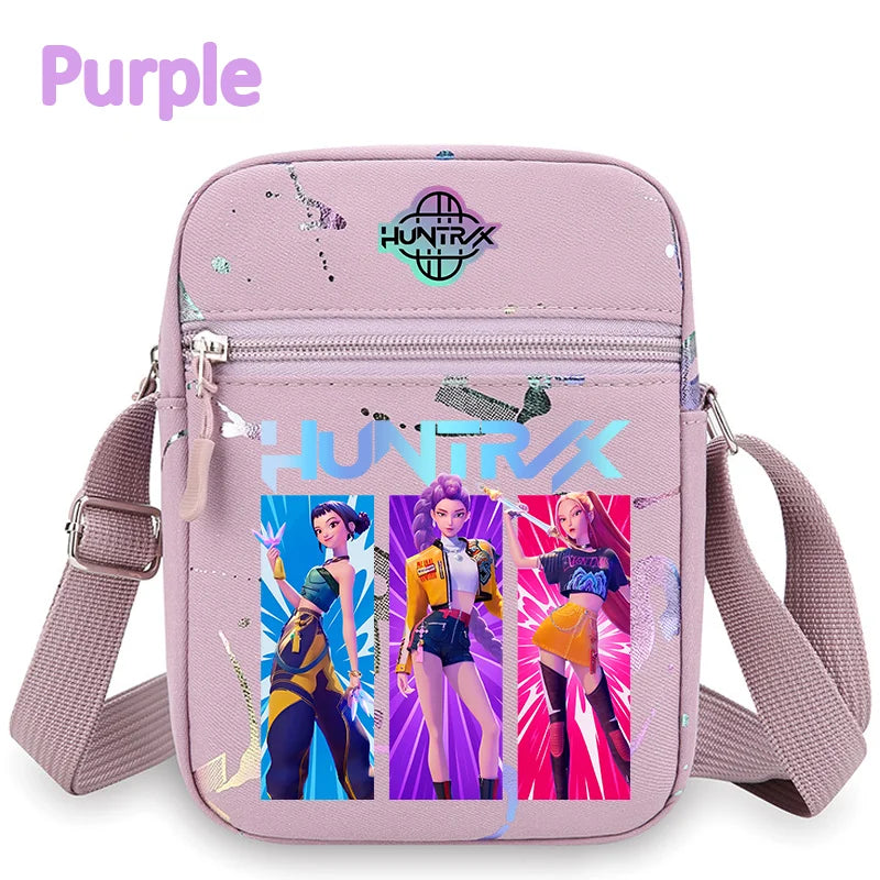 Kpop Demon Hunters Crossbody Bag HUNTRIX Backpack Rumi Pouch Bag