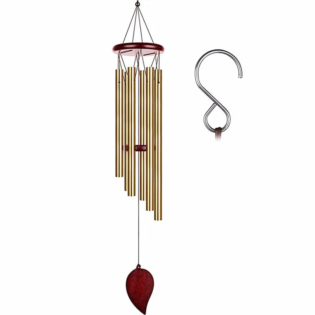Good Luck Wind Chimes Gold Silver