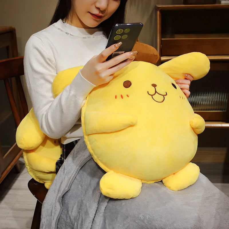 40cm Pompompurin Sanrio Plush Toys Anime Stuffed Animal Pom pom purin Hello Kitty Merch Gifts