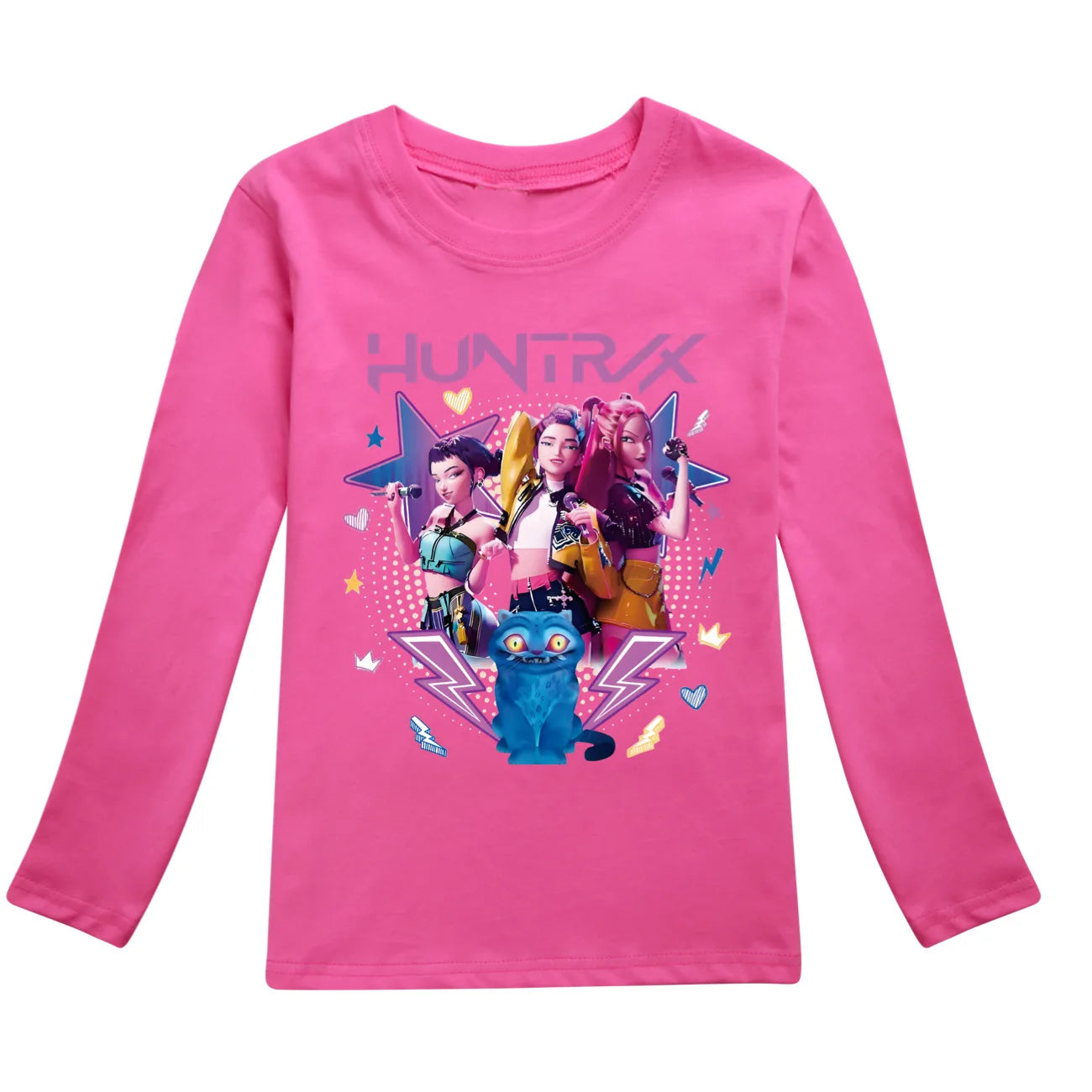 KPop Demon Hunters Huntrix Top T Shirt Kids T-shirt Rumi Clothes Mira Zoey Long Sleeved