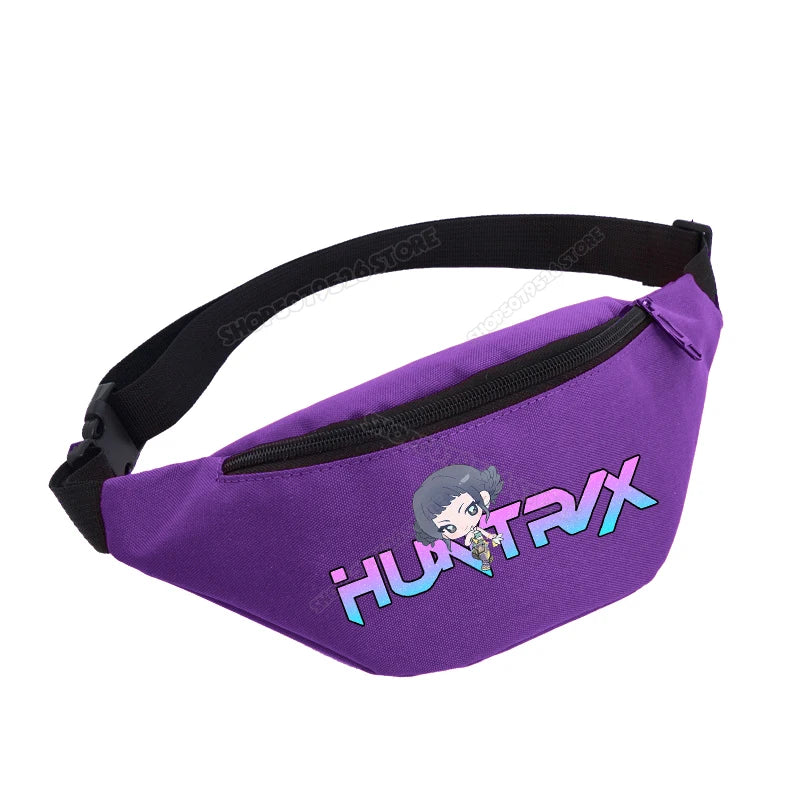 KPop Demon Hunters Waist Bum Bag Kids Fanny Packs Huntrix Merch Gifts
