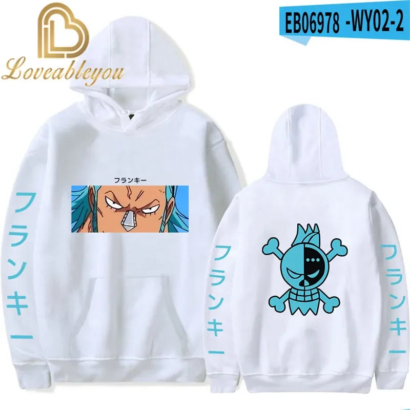 One Piece Manga Straw Hat Pirates Hoodie Sweatshirt Anime Monkey D. Luffy Merch