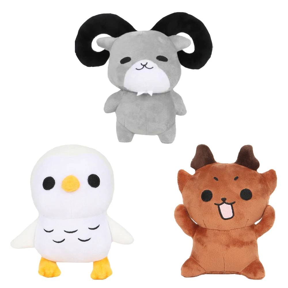 99 Nights In The Forest Deer Plush Cute Toys Eagle Owl or Goat Toy Roblox Gamer Plushie