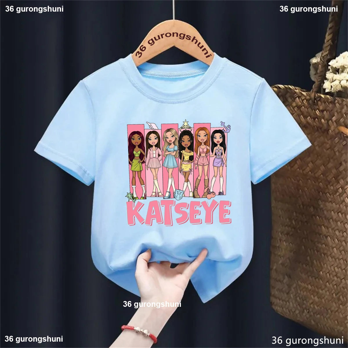 KATSEYE Music KPop Band Singer T-Shirt Boys/Girls Cute Kids K-Pop Clothes
