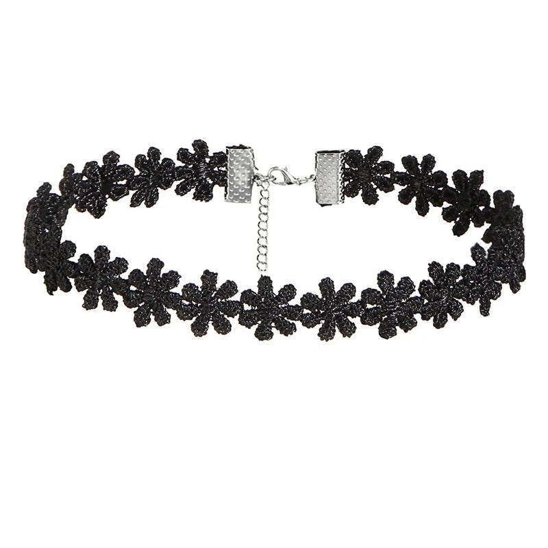 Goth Black Velvet Choker Necklaces Gothic Accessories