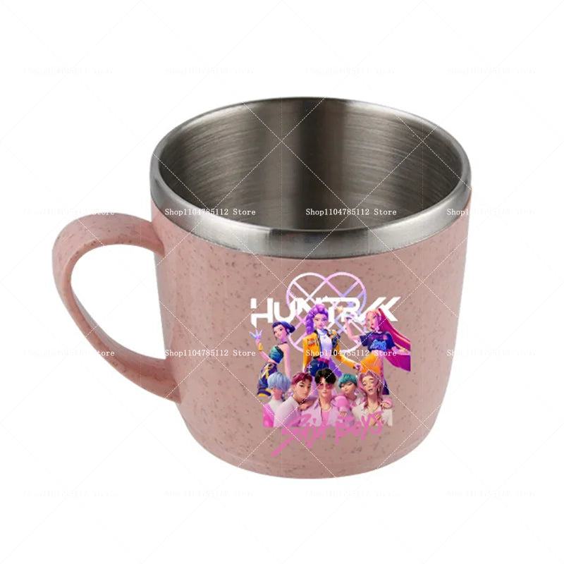 KPop Demon Hunters Stainless Steel Camping Cup Water Bottle Mug Merch Gifts K-Pop