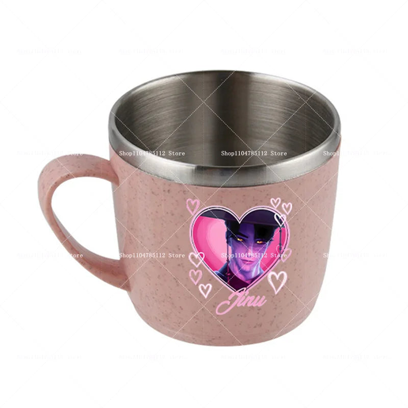 KPop Demon Hunters Stainless Steel Camping Cup Water Bottle Mug Merch Gifts K-Pop