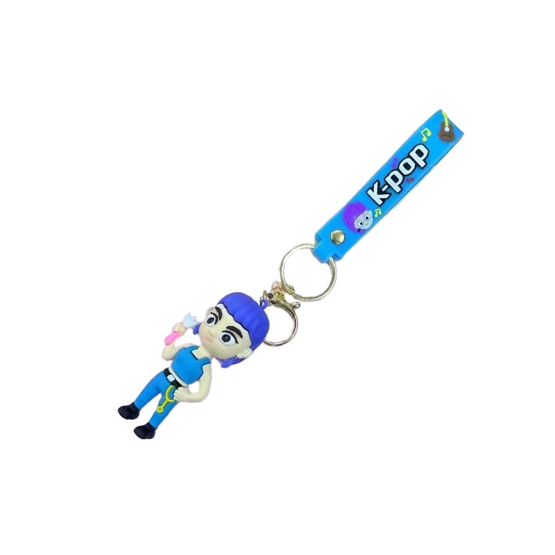 KPop Demon Hunters Keychain Huntrix Figures Rumi Mira Zoey Derpy Tiger Toys Bag Decoration Gifts Merch